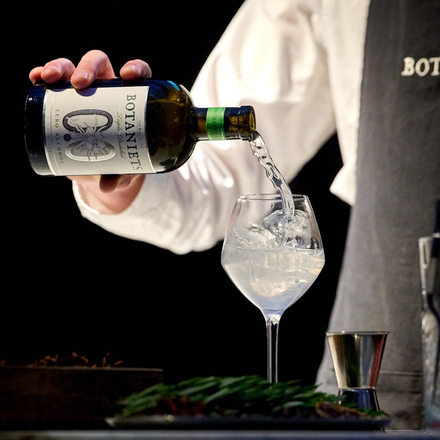 A pour, in the cellar.