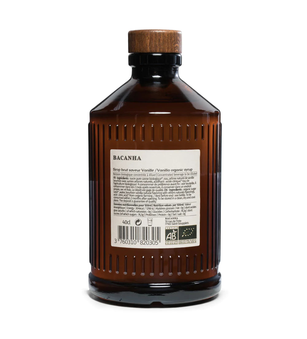 Organic Vanilla Syrup 40 cl