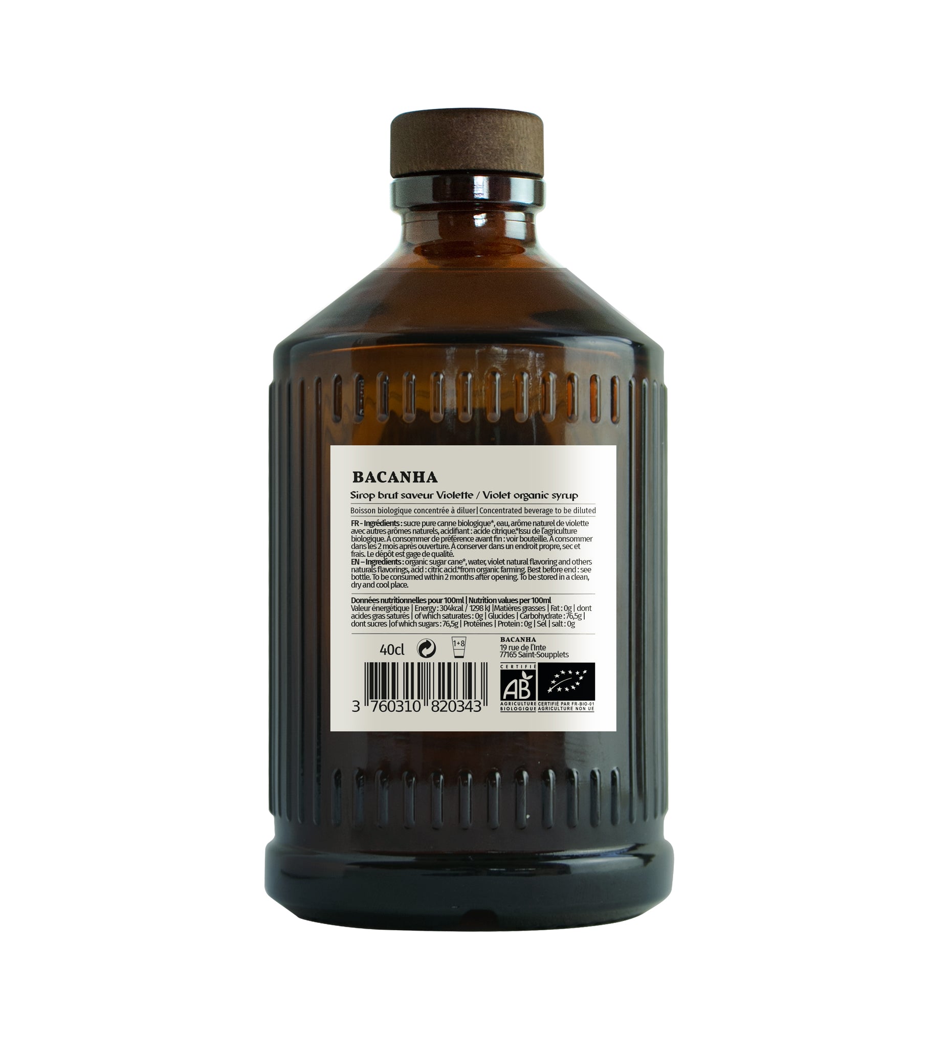 Organic Violette Syrup 40 cl