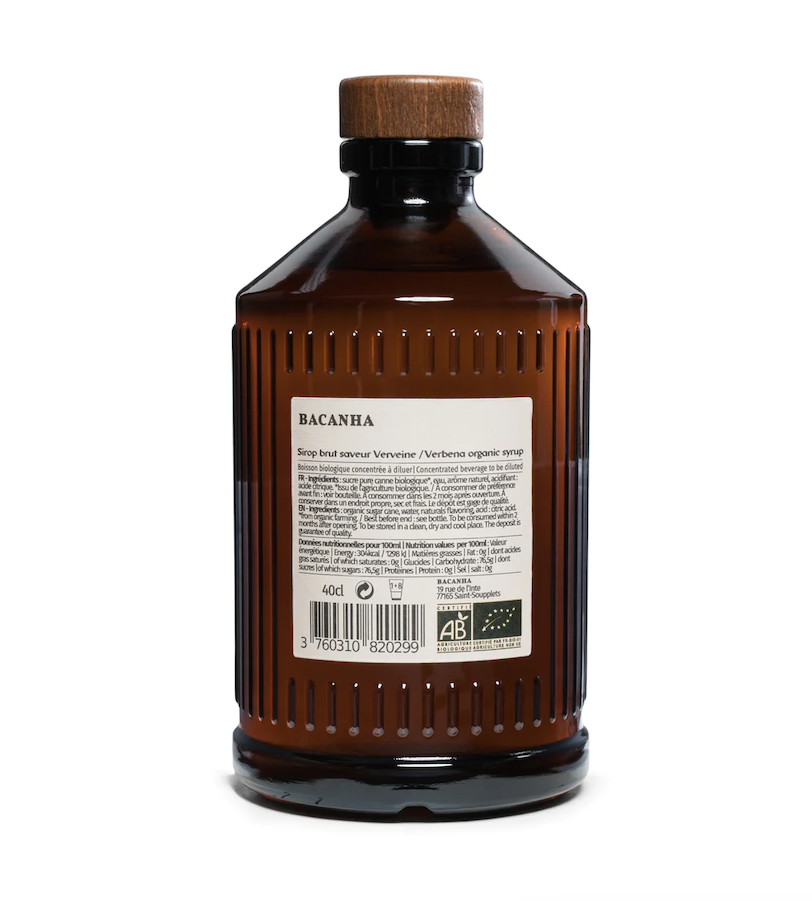 Organic Verbena Syrup 40 cl