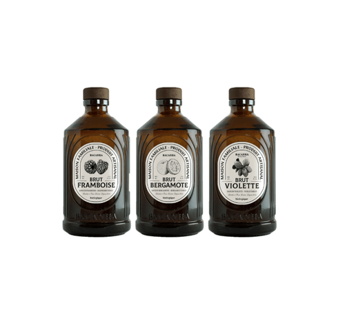 Bacanha Trio Pack Bergamot Violet Raspberry  - 3 x 40cl (Organic)